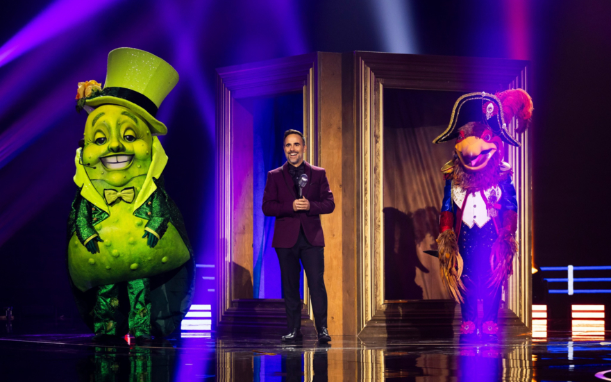 Chanteurs masqués - Sébastien Benoît et Mascottes